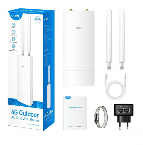 4G LTE maršrutizatorius 300Mbps CUDY LT500 Outdoor